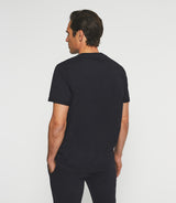 T-shirt manches courtes avec imprimé logo marine NOLAN - IZAC