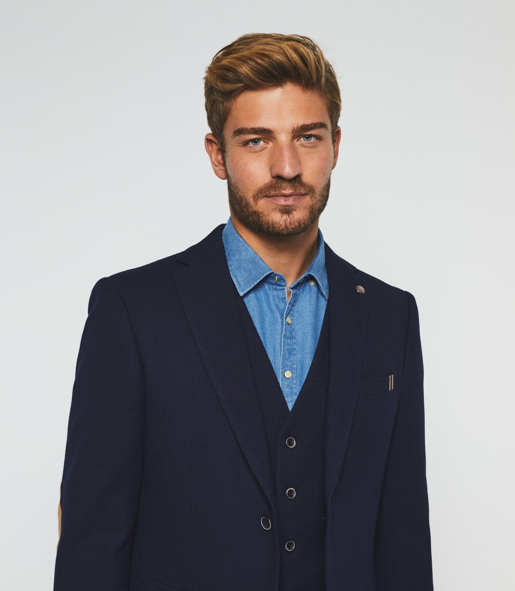 Veste casual marine "Amirage" - IZAC