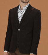 Veste casual velours marron "Iconique" - IZAC