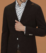 Veste casual velours marron "Iconique" - IZAC