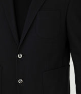 Veste casual en laine mélangé noir "Inattendu" - IZAC