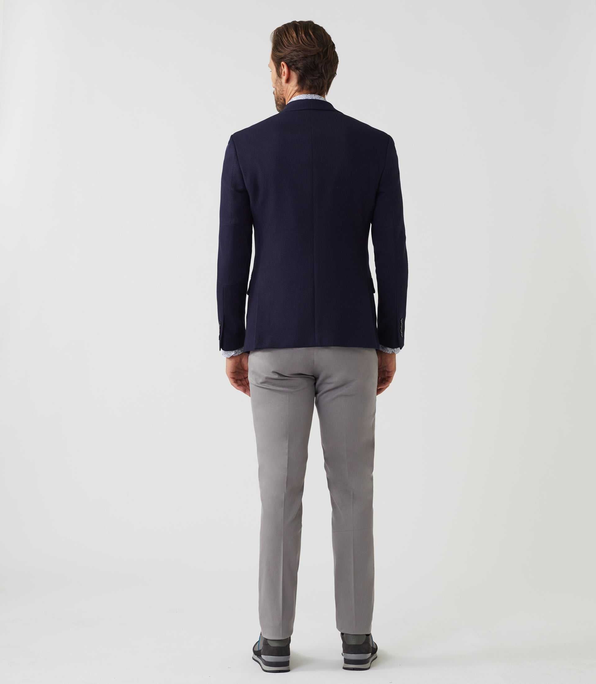 Veste 2 boutons avec coudières navy "Inclassable" - IZAC