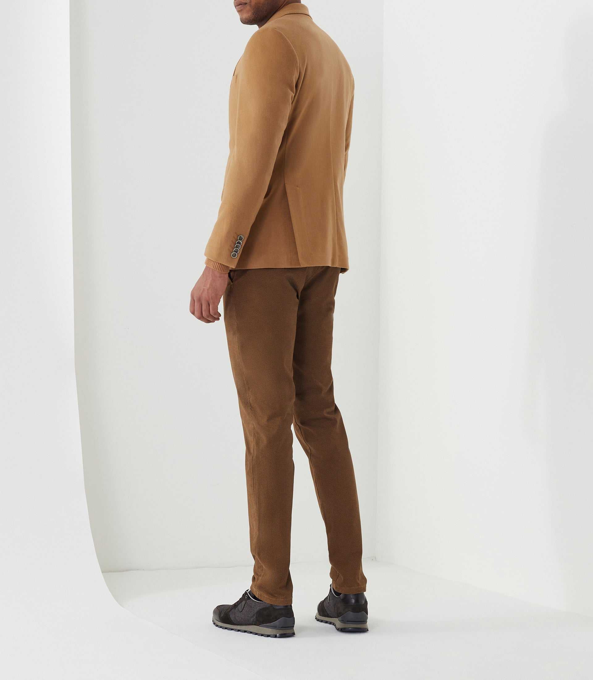 Veste casual avec cachemire camel "Raffineur" - IZAC