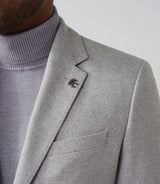 Veste casual avec cachemire gris clair "Raffineur" - IZAC