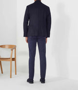 Veste casual avec cachemire marine "Raffineur" - IZAC