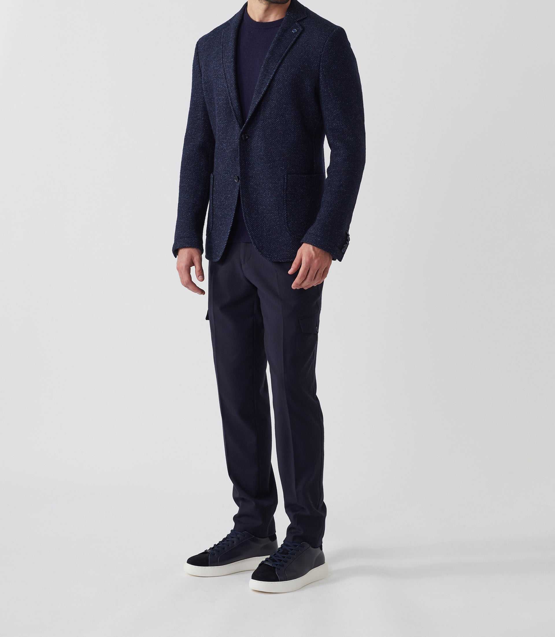 Veste maille marine "Rare" - IZAC