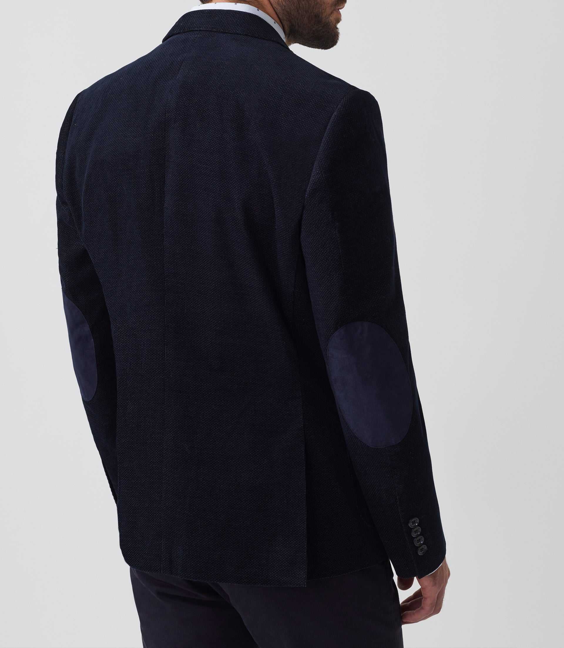 Veste velours fantaisie marine "Record" - IZAC