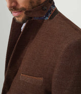 Veste velours fantaisie marron - clair "Record" - IZAC