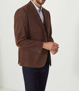 Veste velours fantaisie marron - clair "Record" - IZAC