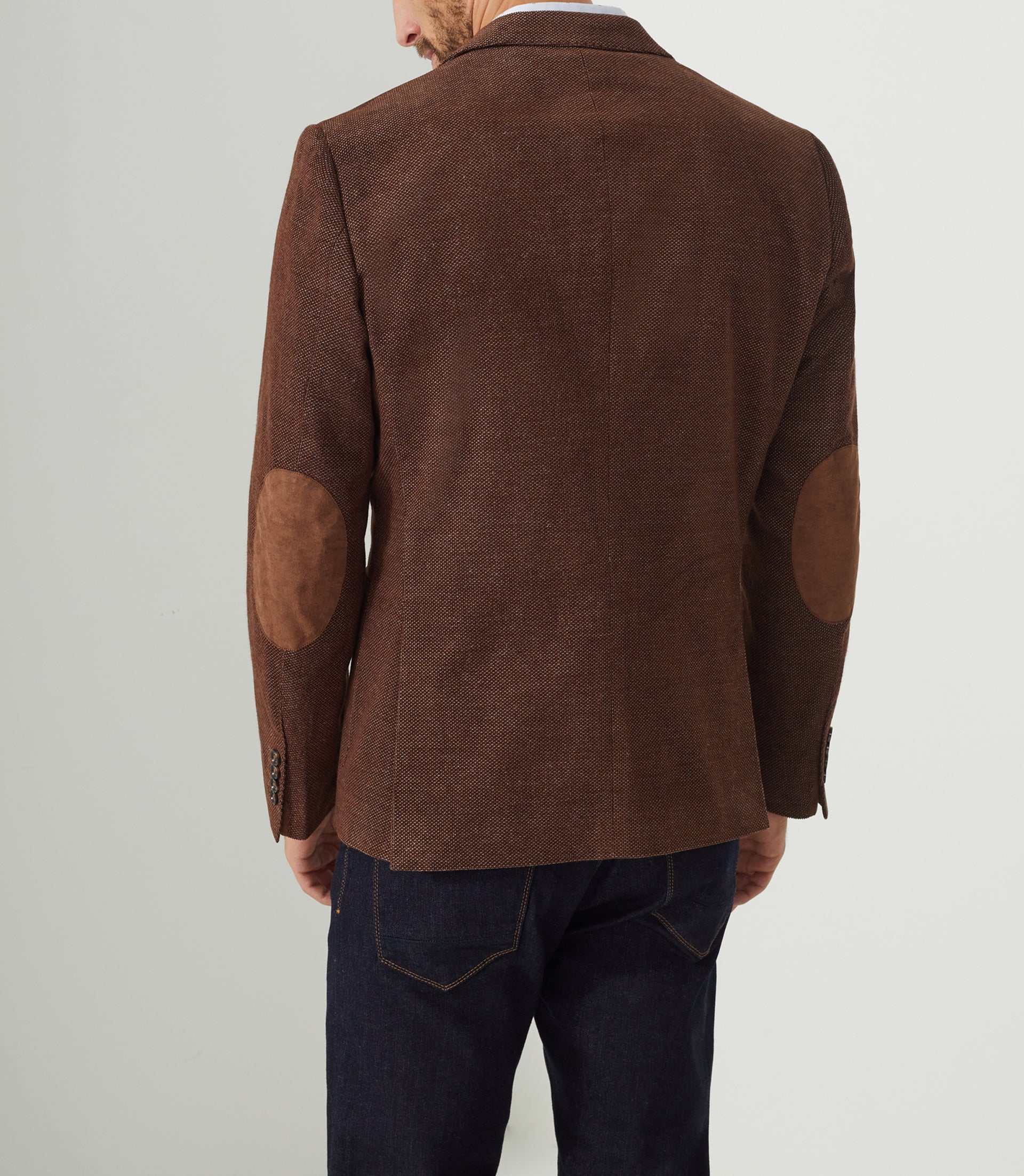 Veste velours fantaisie marron - clair "Record" - IZAC