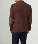 Veste velours fantaisie marron - clair "Record" - IZAC