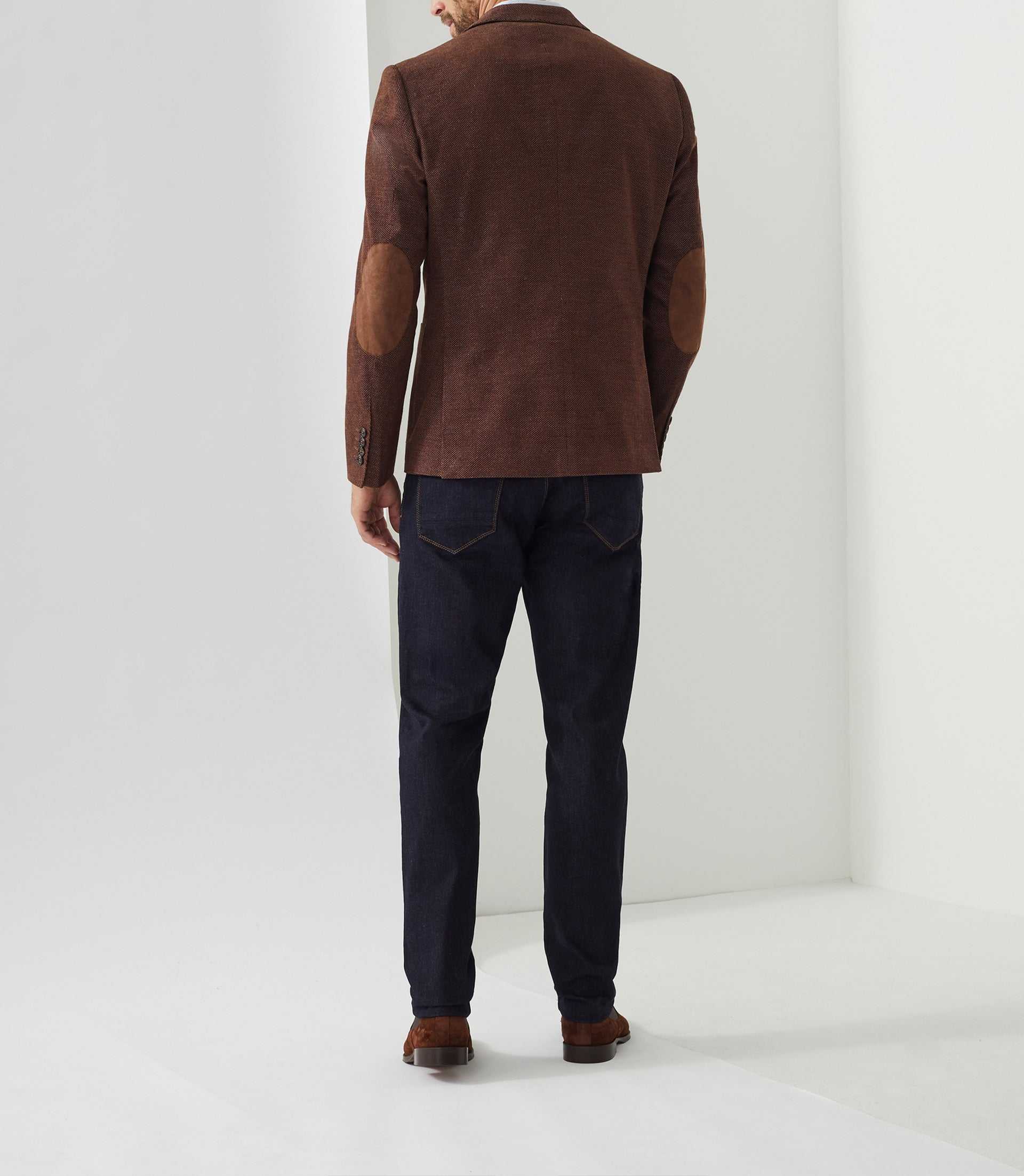Veste velours fantaisie marron - clair "Record" - IZAC