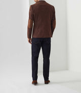 Veste velours fantaisie marron - clair "Record" - IZAC