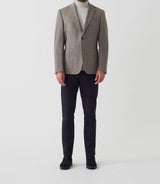 Veste casual en maille faux uni beige "Reflet" - IZAC
