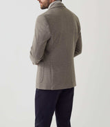 Veste casual en maille faux uni beige "Reflet" - IZAC