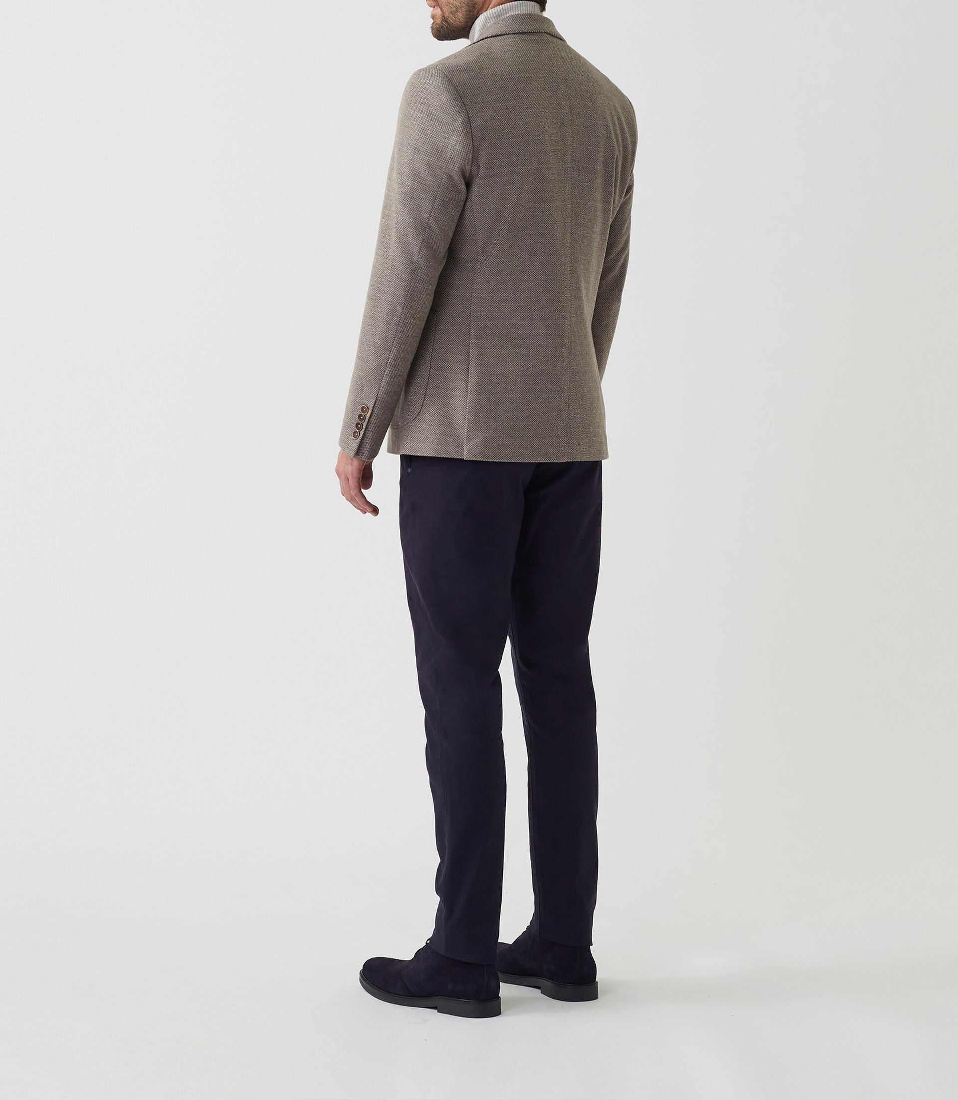 Veste casual en maille faux uni beige "Reflet" - IZAC