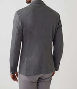 Veste maille chevron grise "Relief" - IZAC