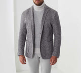 Veste maille à motif chevron beige "Reve" - IZAC