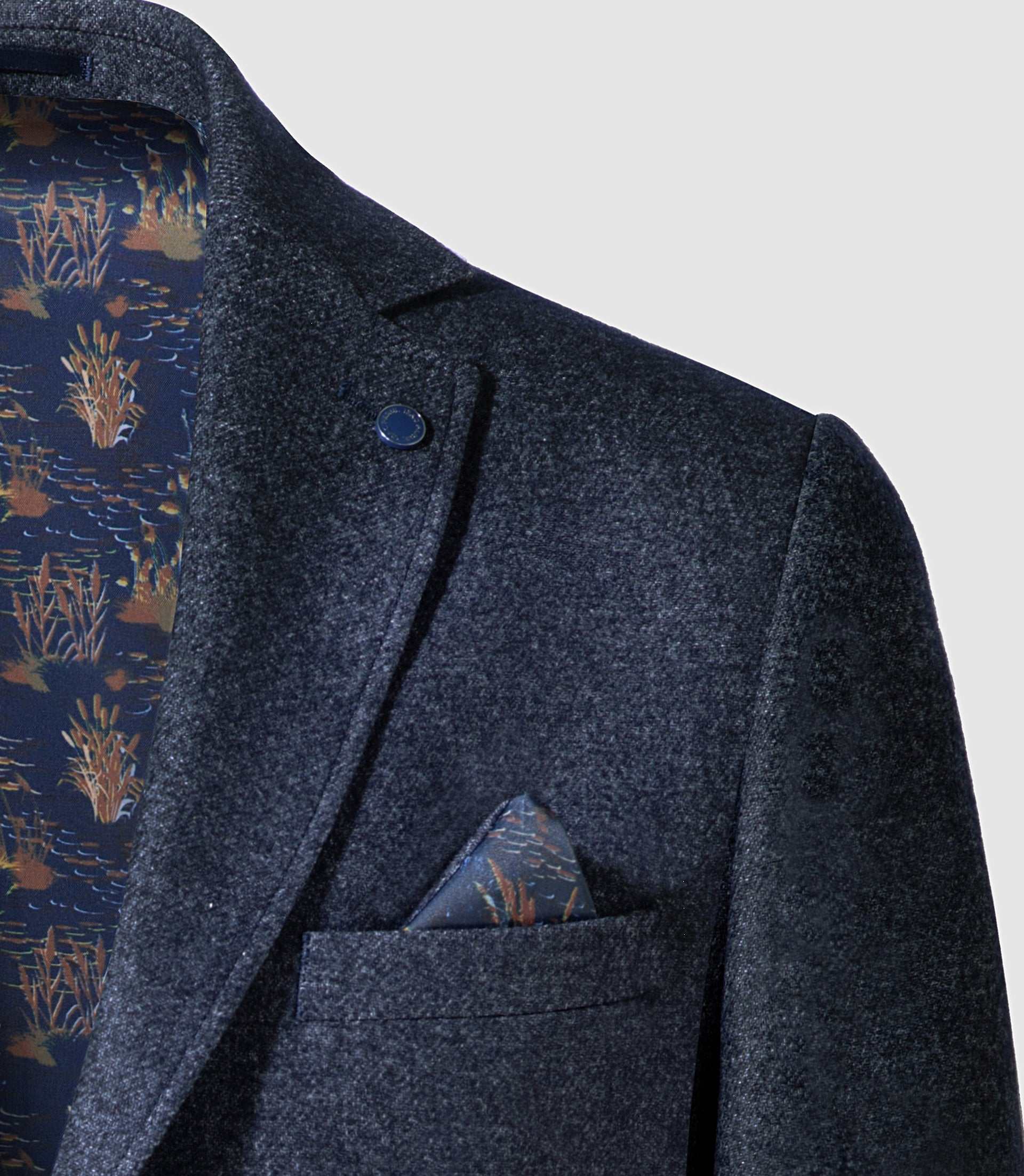 Veste poches plaques bleu indigo "Rival" - IZAC