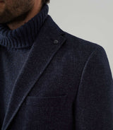 Veste poches plaques bleu indigo "Rival" - IZAC