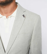 Veste séparable en lin vert "Calice" - IZAC