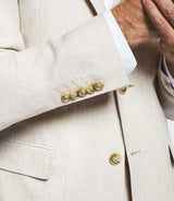 Veste séparable en lin beige "Cielo" - IZAC