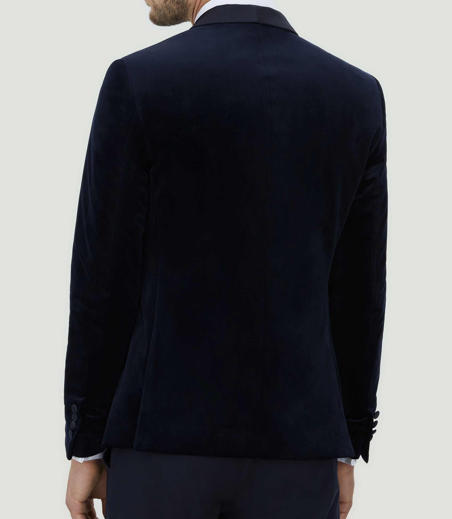 Veste en velours marine "Empire" - IZAC