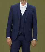 Veste ville en flanelle bleue "Envol" - IZAC