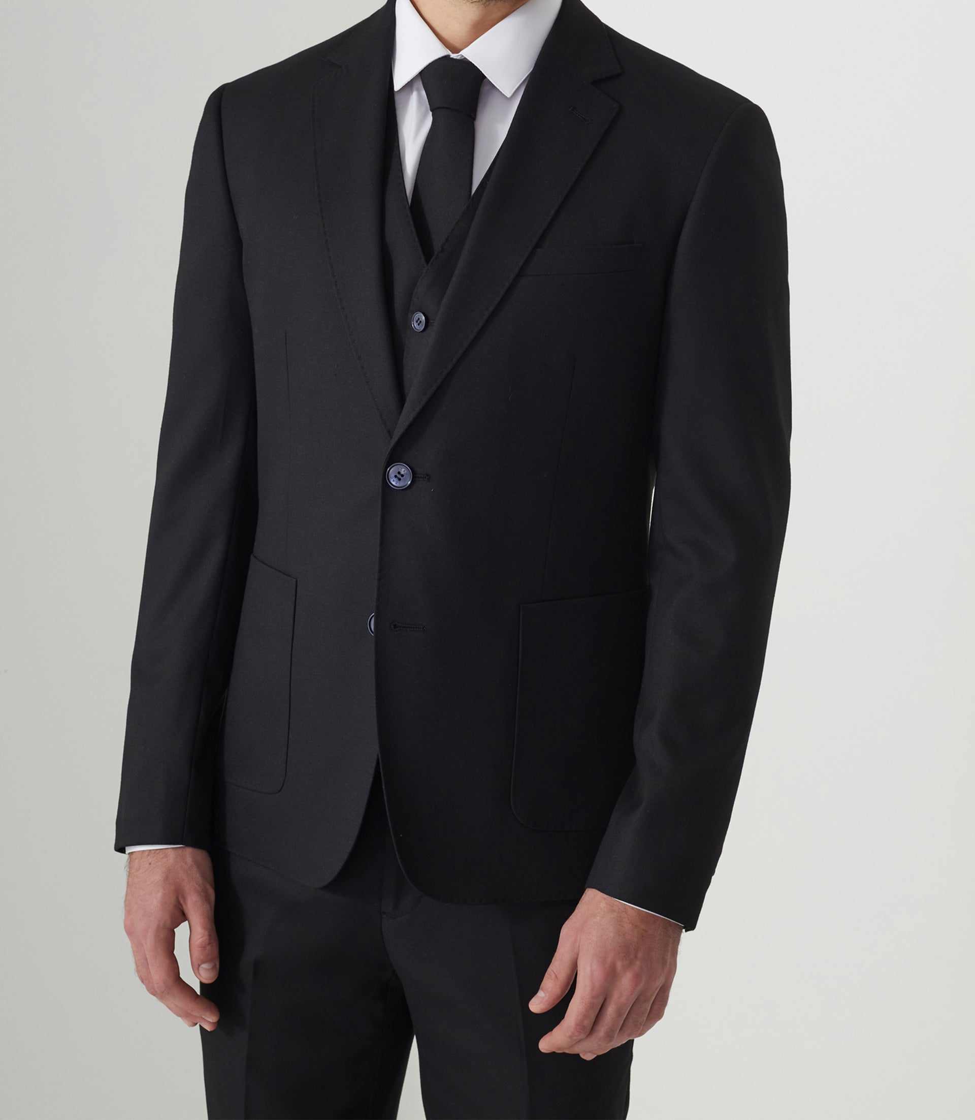 Veste ville séparable noire "Velou" - IZAC