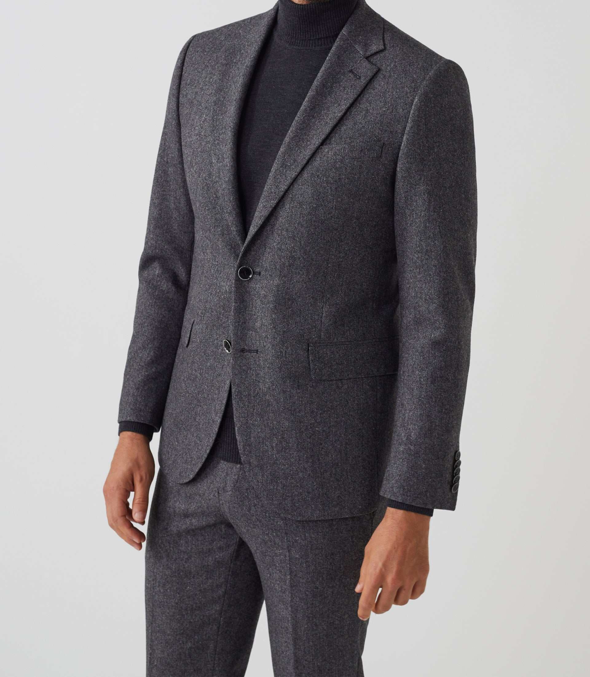 Veste ville tweed grise "Verso" - IZAC