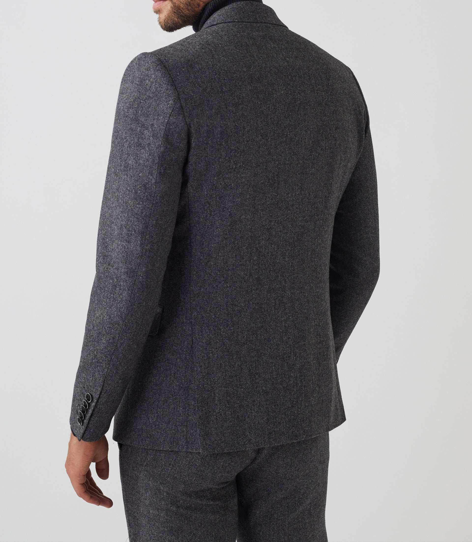 Veste ville tweed grise "Verso" - IZAC