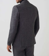 Veste ville tweed grise "Verso" - IZAC