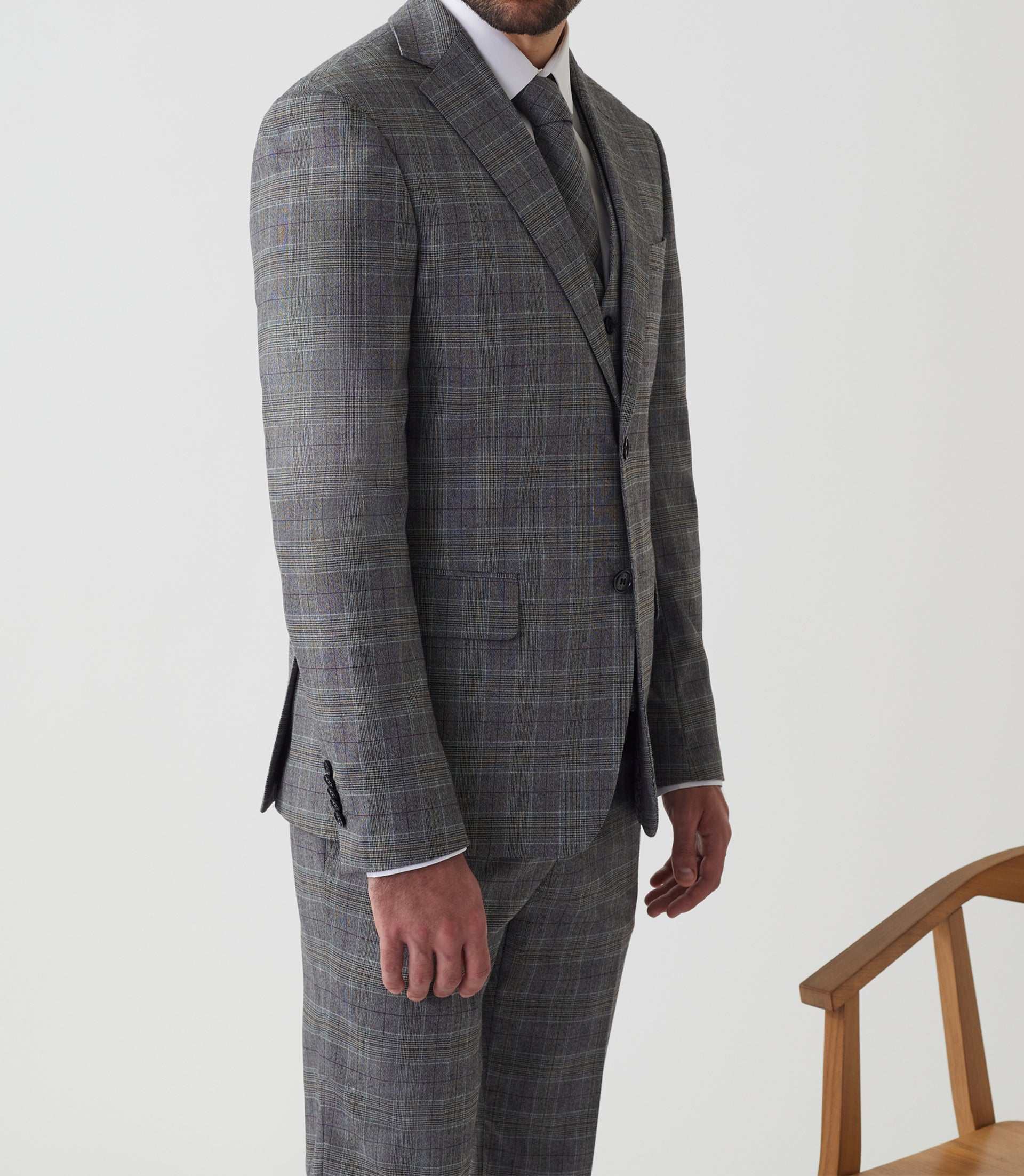 Veste ville Prince de Galles gris "Vintage" - IZAC