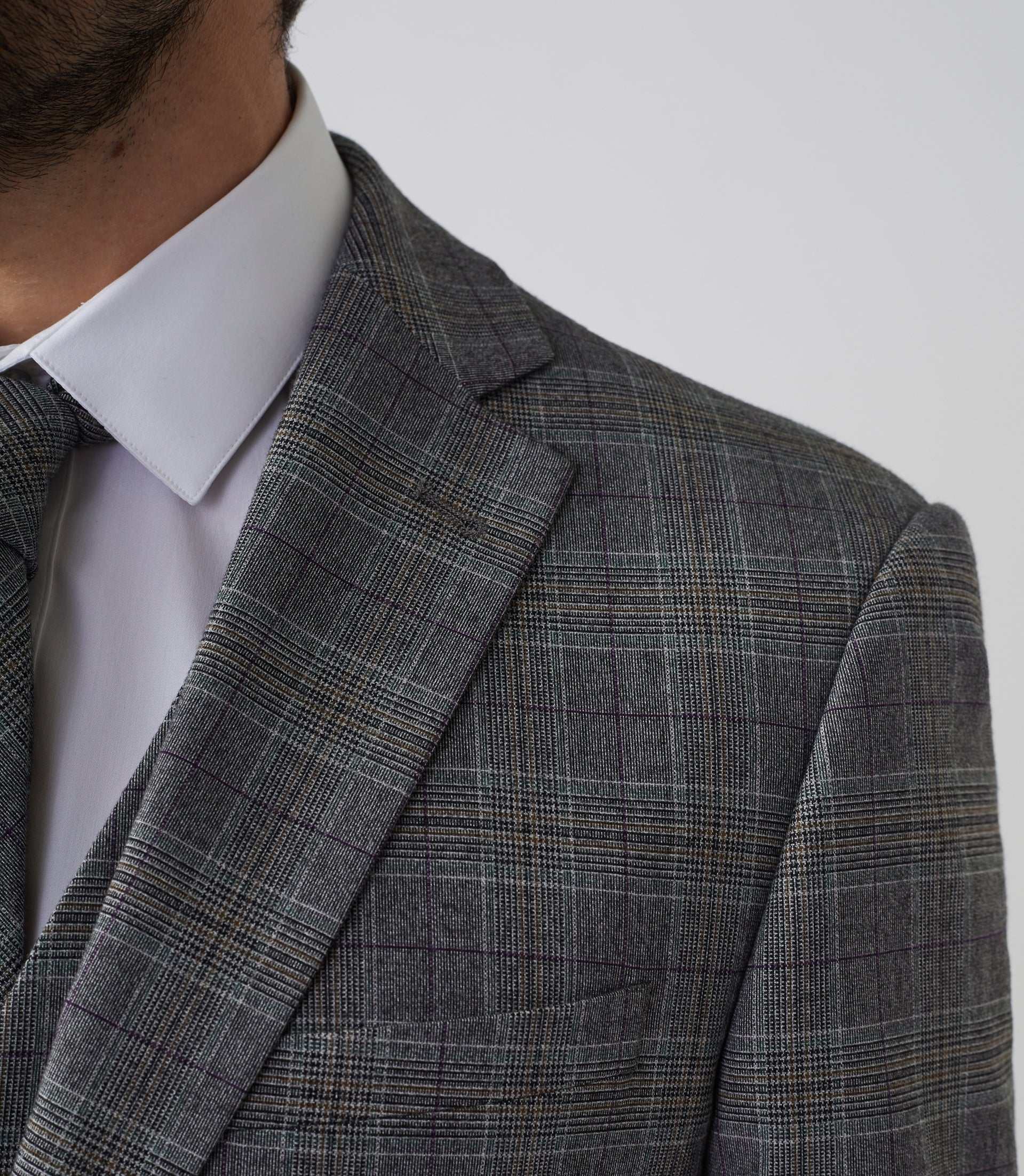 Veste ville Prince de Galles gris "Vintage" - IZAC