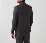 Veste ville Prince de Galles marron "Visuel" - IZAC