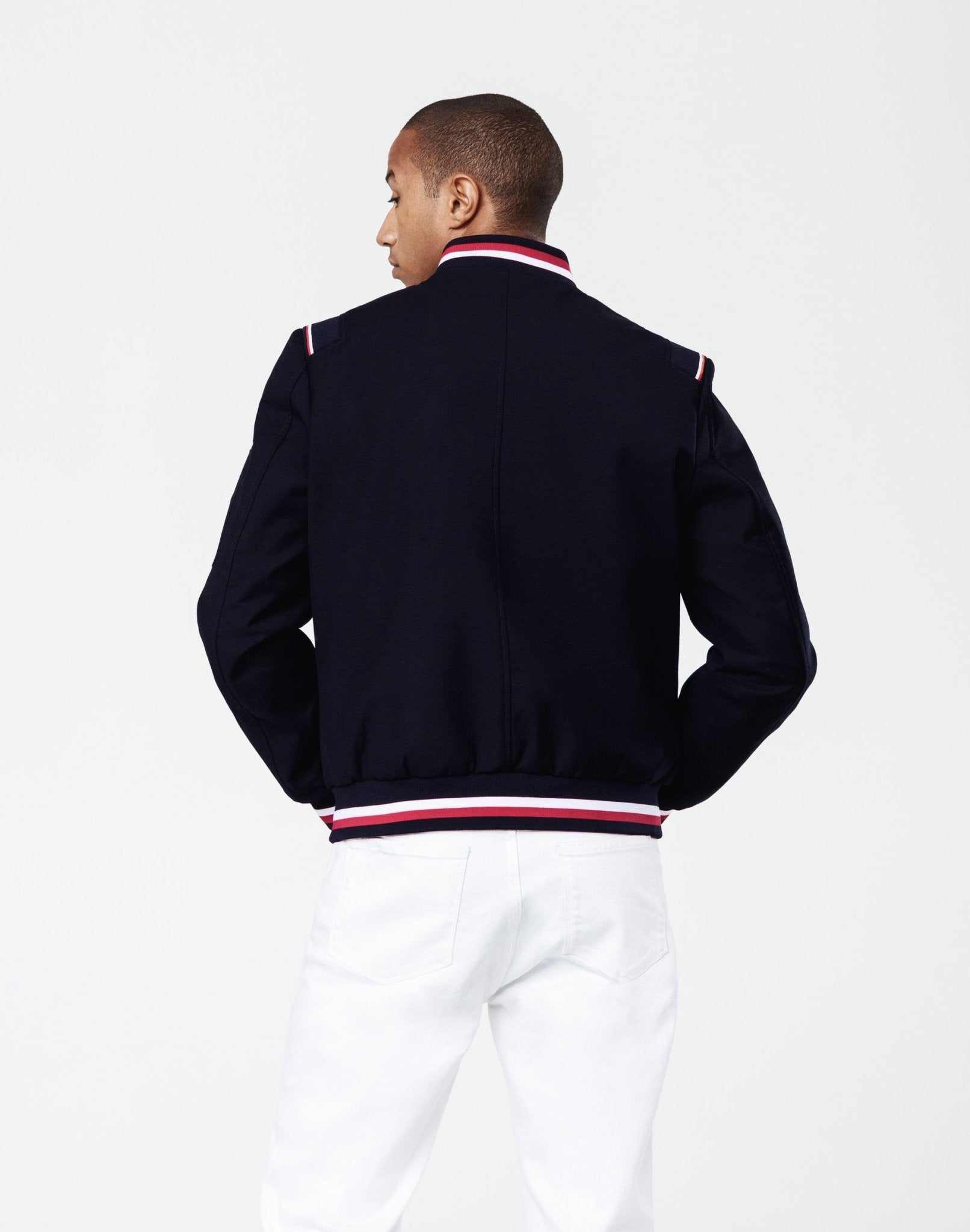 Blouson lainage marine - IZAC