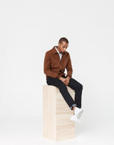 Blouson suédine camel - IZAC