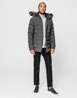 Blouson capuche gris - IZAC