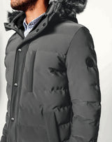 Blouson capuche gris - IZAC