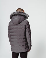 Blouson capuche gris - IZAC