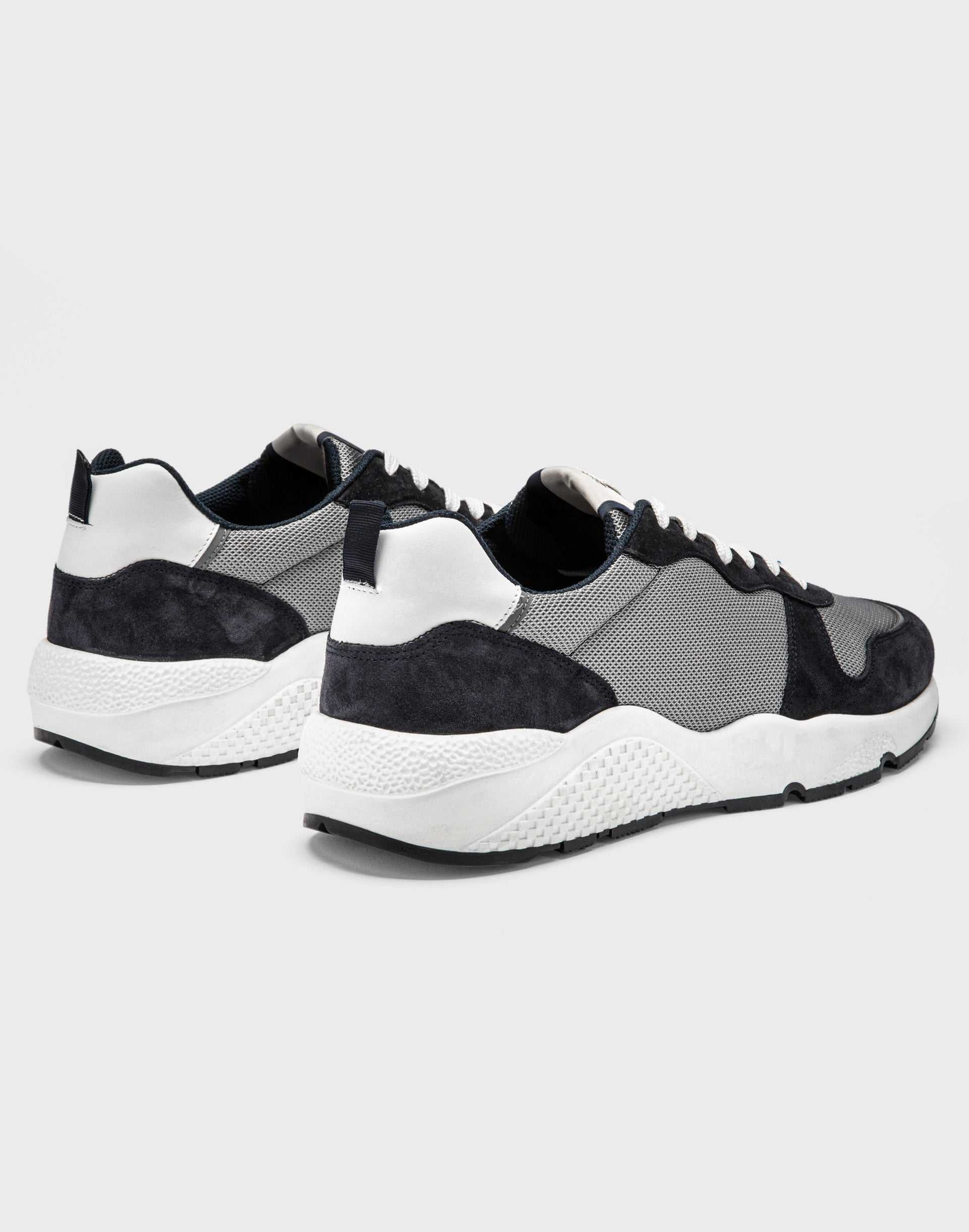 Sneakers marine et gris "Emilio" - IZAC