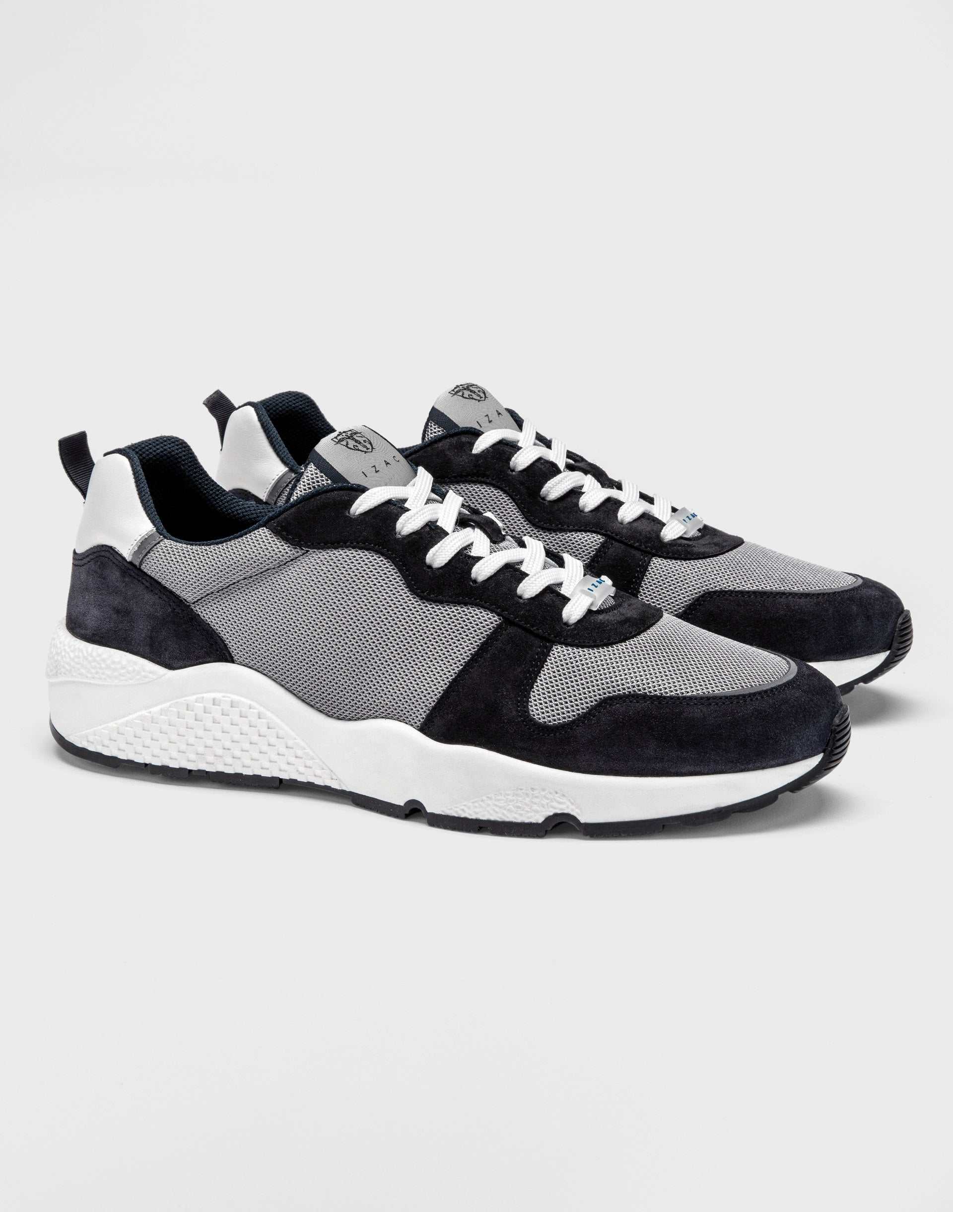 Sneakers marine et gris "Emilio" - IZAC