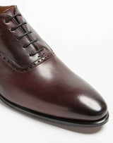 Richelieu cuir bordeaux "Garou" - IZAC
