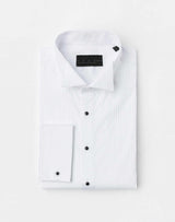 Chemise plastron coton blanc - IZAC