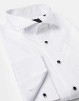 Chemise plastron coton blanc - IZAC