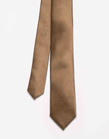 Cravate slim satin camel - IZAC