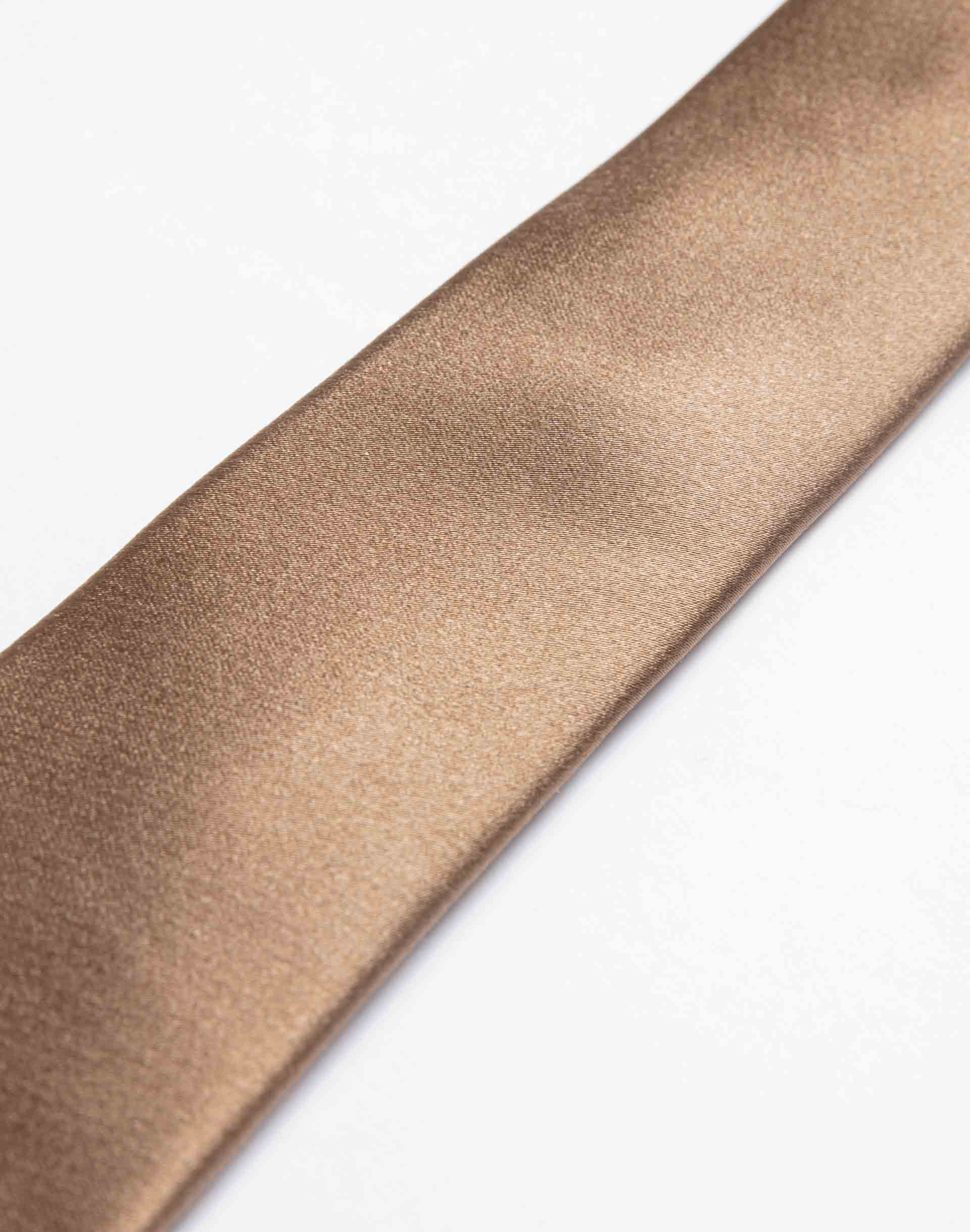 Cravate slim satin camel - IZAC