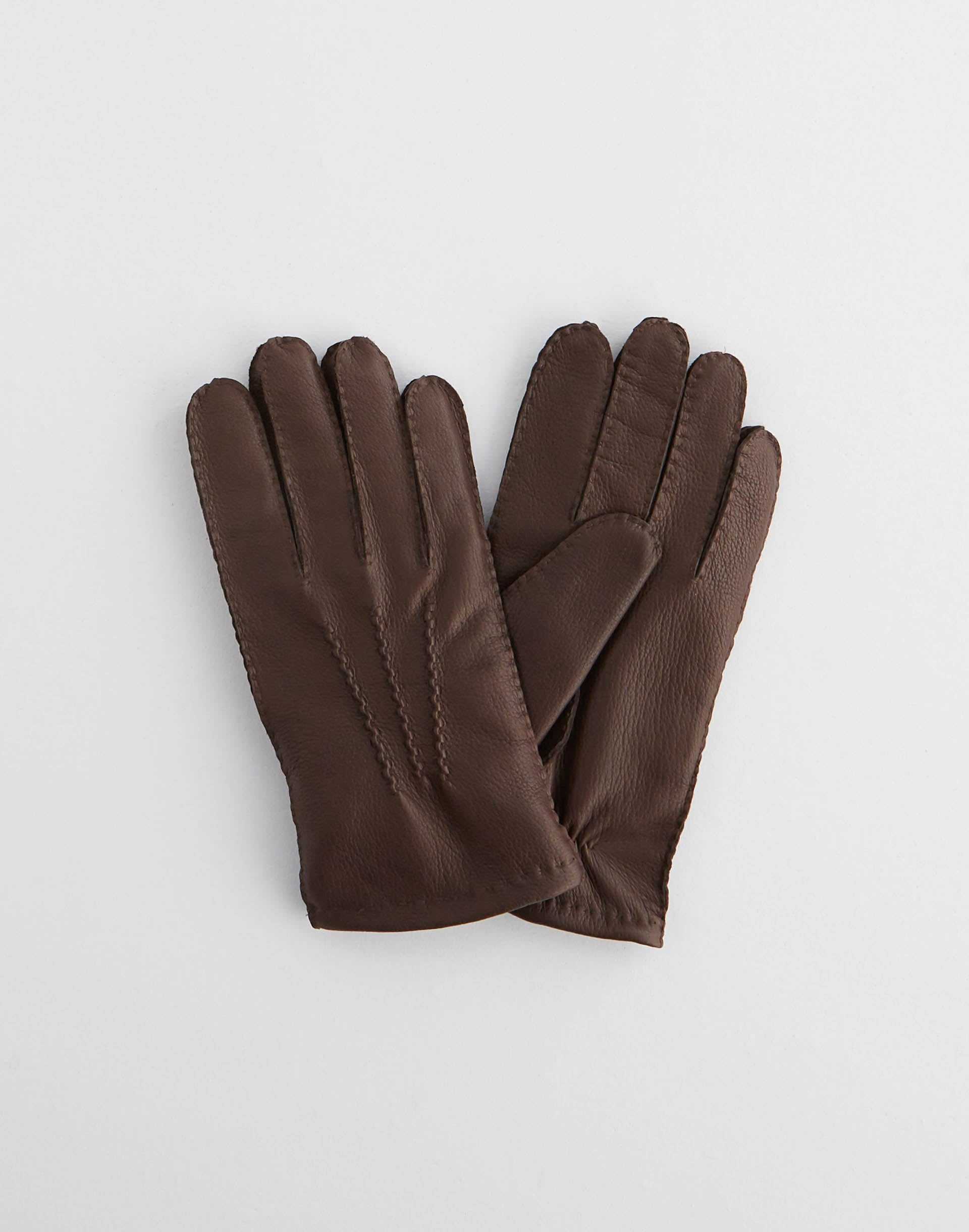 Gants cuir marron - IZAC
