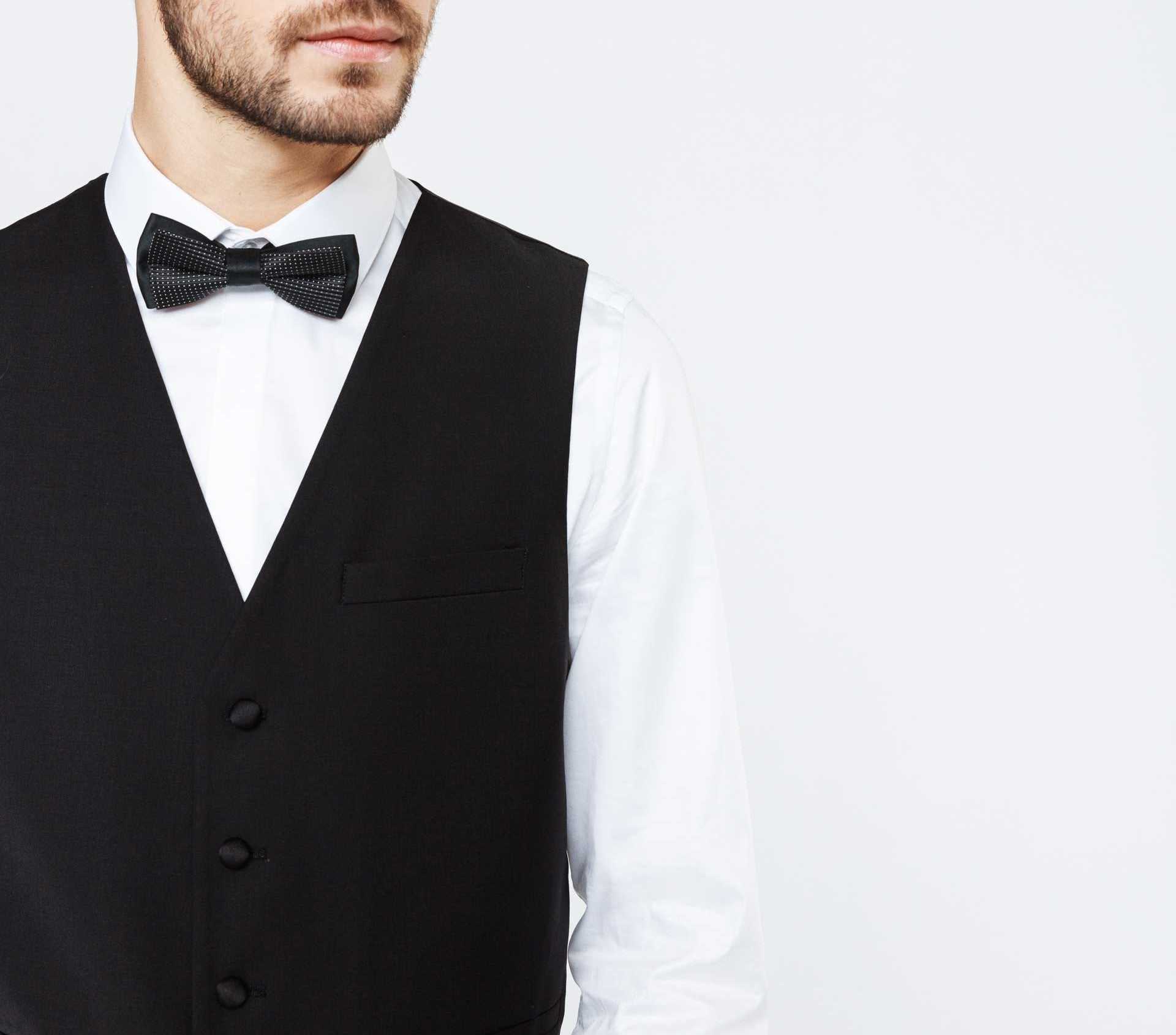 Gilet de costume cérémonie noir "Xfabuleux" - IZAC
