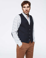 Gilet casual bleu - IZAC
